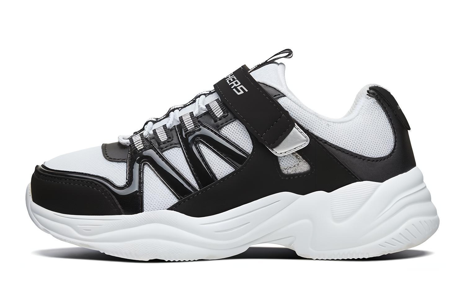 (Preschool) Skechers Sport Casual 'Black White' 80766L-BKW