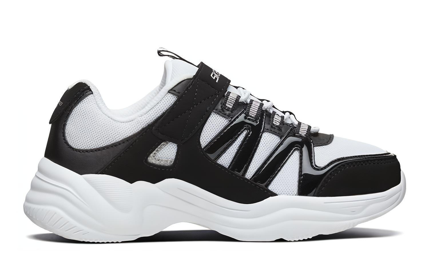 Order (Preschool) Skechers Sport Casual 'Black White' 80766L-BKW