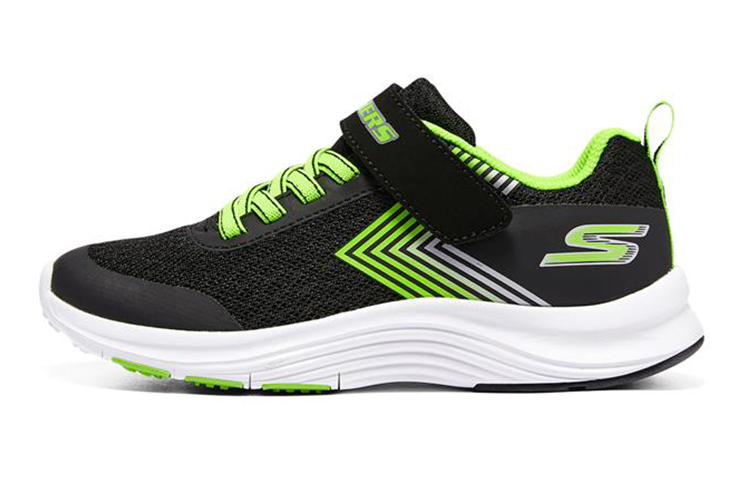 (Preschool) Skechers Sport Casual 'Breathable Durable Black' 405214L-BKLM