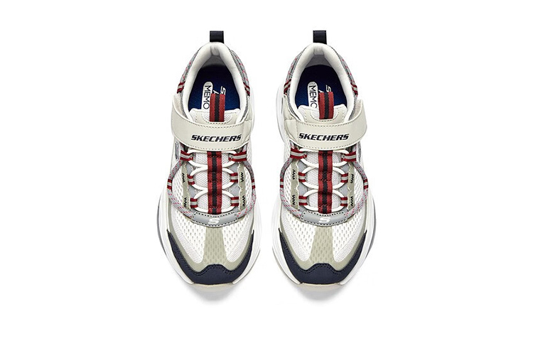 Lookbook (Preschool) Skechers Sport Casual 'White Blue' 405210L-WNVR