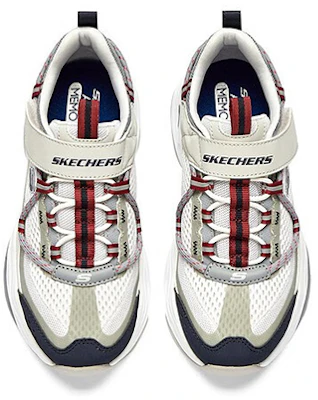 (Preschool) Skechers Sport Casual 'White Blue' 405210L-WNVR Lookbook (Preschool) Skechers Sport Casual 'White Blue' 405210L-WNVR