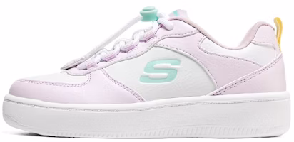 (Youth) Skechers Sport Court 92 'Pink White' 319499L-WLV (Youth) Skechers Sport Court 92 'Pink White' 319499L-WLV