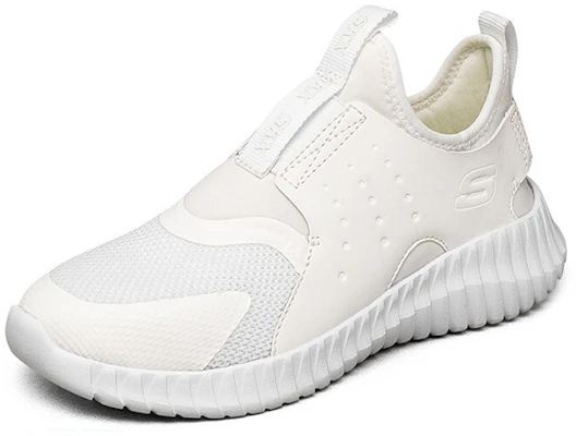 (PS) Skechers 运动网面乐福鞋 K 白色 403606L-WHT Lookbook (PS) Skechers 运动网面乐福鞋 K 白色 403606L-WHT