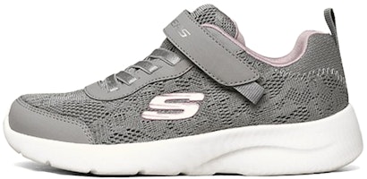 (Preschool) Skechers Sports Running Shoes K Grey/Pink 302502L-GRY (Preschool) Skechers Sports Running Shoes K Grey/Pink 302502L-GRY
