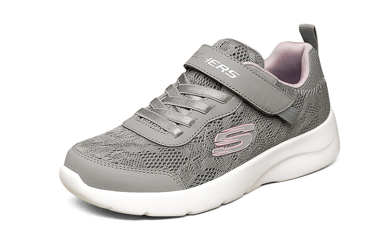 (PS) Skechers Sports Running Shoes K Grey/Pink 圖 3