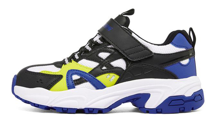 (PS) Skechers Stamina K 'Black Blue Yellow'