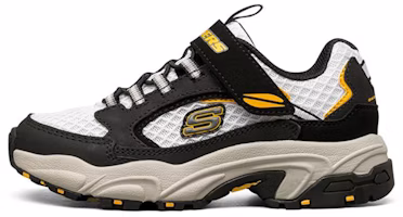 (Preschool) Skechers Stamina Running Shoes K Black/White 403757L-BKW (Preschool) Skechers Stamina Running Shoes K Black/White 403757L-BKW