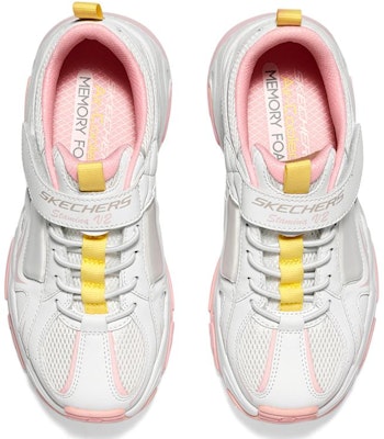 兒童 Skechers Stamina V2 減震防滑 兒童休閒鞋 白粉 Shop 兒童 Skechers Stamina V2 減震防滑 兒童休閒鞋 白粉