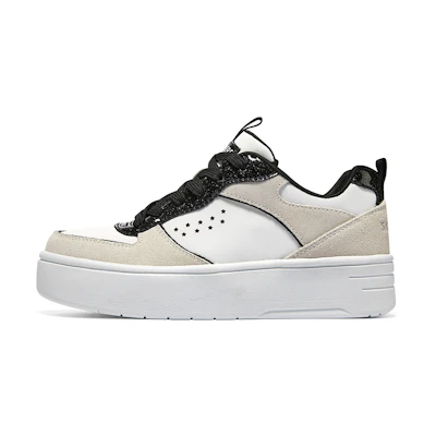 (Youth) Skechers Court High 'White Black'