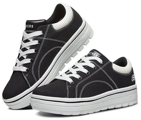 大童 Skechers Street Cleats 2 厚底 低筒 兒童板鞋 黑色 Lookbook 大童 Skechers Street Cleats 2 厚底 低筒 兒童板鞋 黑色