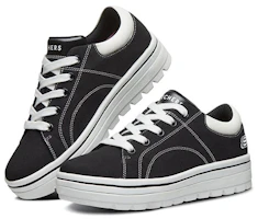 Lookbook 大童 Skechers Street Cleats 2 厚底 低筒 兒童板鞋 黑色