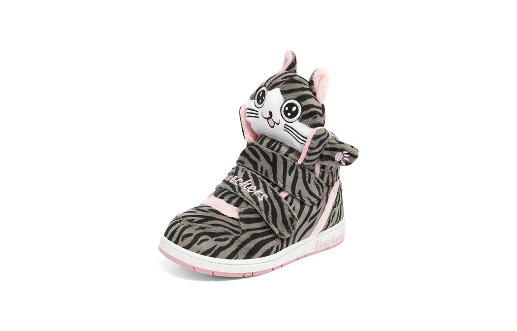 Lookbook (PS) Skechers Sugarcanes Schoenen ''Grijs Zwart Roze'' 310998N-GYBK