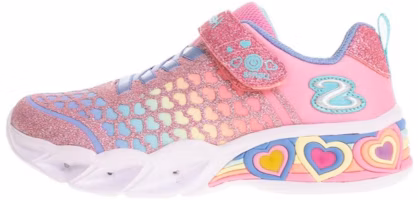 (Preschool) Skechers Sweetheart Lights 'Pink Multi' 302312-LPKMT (Preschool) Skechers Sweetheart Lights 'Pink Multi' 302312-LPKMT