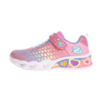 (PS) Skechers Sweetheart Lights 'Pink Multi'
