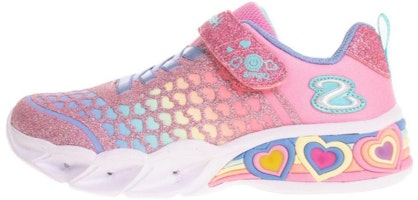 (Preschool) Skechers Sweetheart Lights 'Pink Multi' 302312-LPKMT (Preschool) Skechers Sweetheart Lights 'Pink Multi' 302312-LPKMT