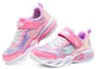 Lookbook (PS) Skechers Sweetheart Lights 'Pink Multi' – Lampu Kasut Kanak-kanak Merah Jambu Multi. 302313L-PKMT