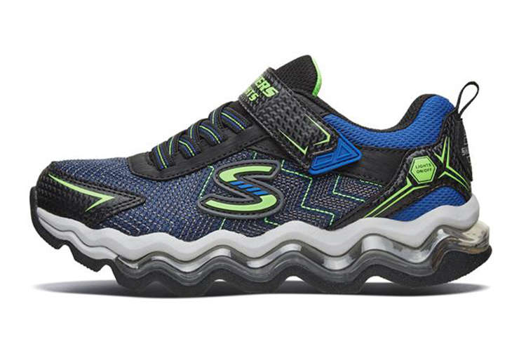 (Preschool) Skechers Turbowave 'Blue Black Green' 90735L-BBLM