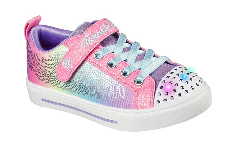 (Youth) Skechers Twinkle Sparks 'Pink Blue White' 圖 3