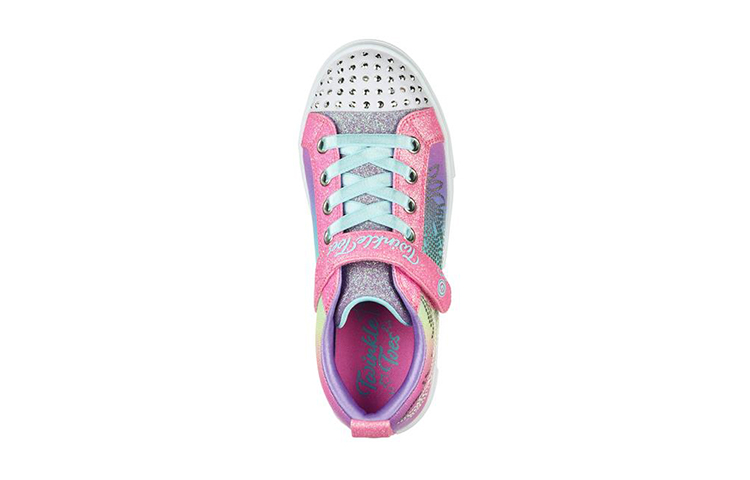 (Youth) Skechers Twinkle Sparks 'Pink Blue White' 圖 4