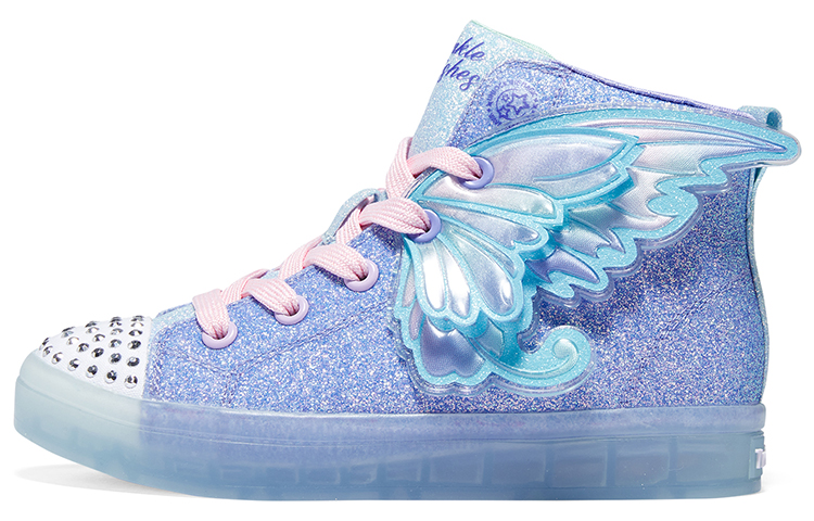(Preschool) Skechers Twinkle Toes 'Light Blue Multicolor' 314350L-LBMT