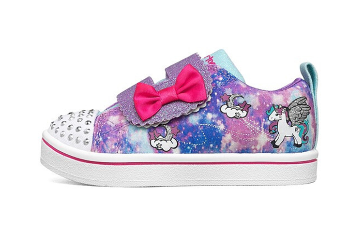 (Preschool) Skechers Twinkle Toes 'Magic Purple Glitter' 314844NG-PRMT