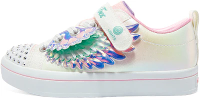 (Youth) Skechers Twinkle Toes 'White Multi' 314454L-WMLT (Youth) Skechers Twinkle Toes 'White Multi' 314454L-WMLT