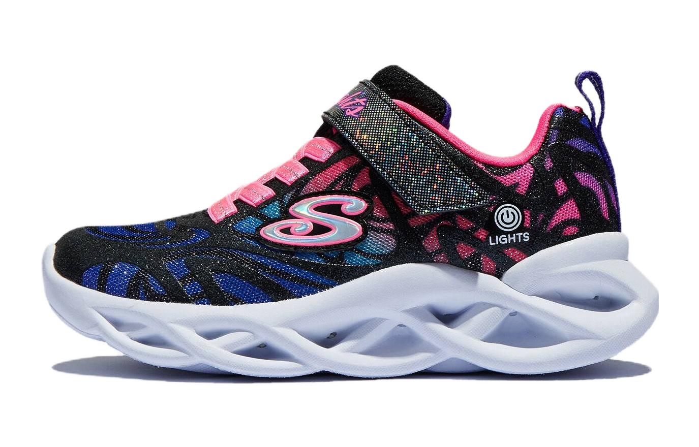 (Preschool) Skechers Twisty Brights 'Black' 302305L-BKMT