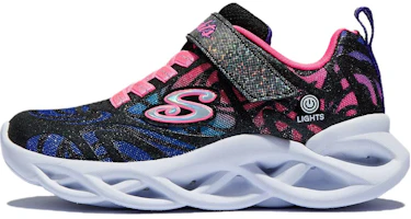 (Preschool) Skechers Twisty Brights 'Black' 302305L-BKMT (Preschool) Skechers Twisty Brights 'Black' 302305L-BKMT