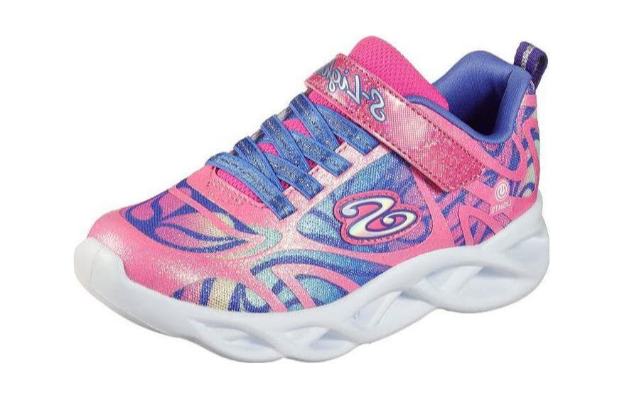 (Preschool) Skechers Twisty Brights 'Dazzle Flash Pink' 302305L-PKMT