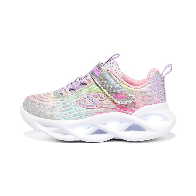 (Preschool) Skechers Twisty Brights Shoes 'Silver Multi' 302321N-SMLT