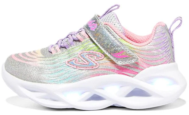 (PS) Skechers Twisty Brights 鞋 '银色多彩' 302321N-SMLT Buy (PS) Skechers Twisty Brights 鞋 '银色多彩' 302321N-SMLT