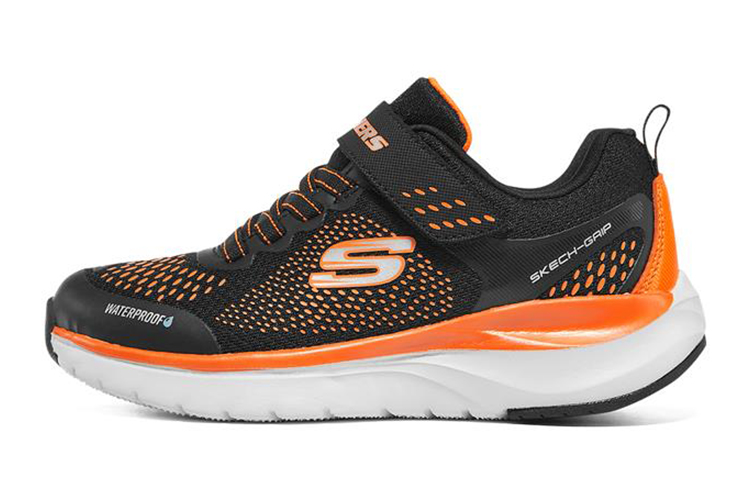 (Youth) Skechers Ultra Groove 'Black Orange' 403847L-BKOR