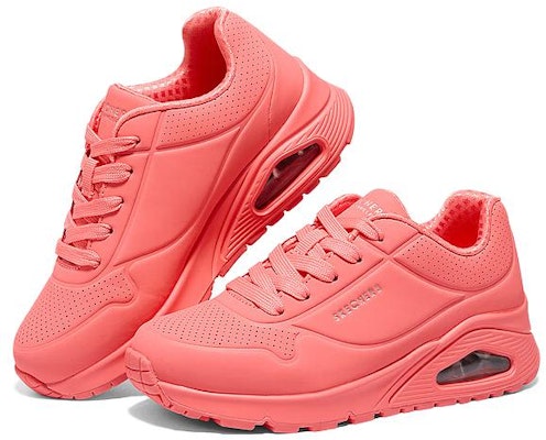 大童 Skechers UNO 舒適百搭 減震防滑 兒童休閒鞋 珊瑚色 Lookbook 大童 Skechers UNO 舒適百搭 減震防滑 兒童休閒鞋 珊瑚色