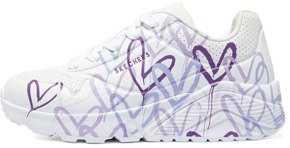 (JR) Skechers Uno-Spread The Love 'Putih Ungu' 314064L-WLPR Buy (JR) Skechers Uno-Spread The Love 'Putih Ungu' 314064L-WLPR