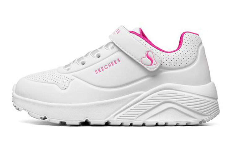 (Preschool) Skechers Uno Lite Running Shoes K White/Pink/Red 310451L-WHP