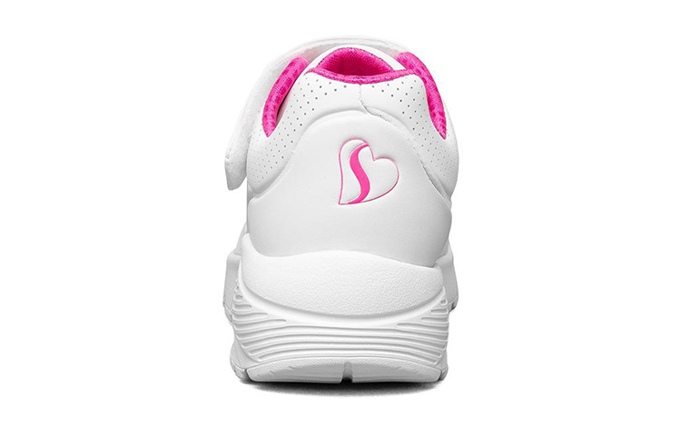 Shop (PS) Skechers Uno Lite Zapatillas Correr Blancas/Rosas/Rojas 310451L-WHP