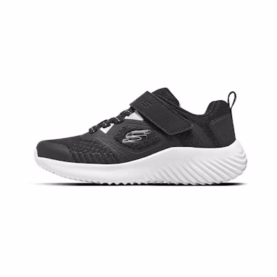 (PS) Skechers Velcro 'Black Silver'