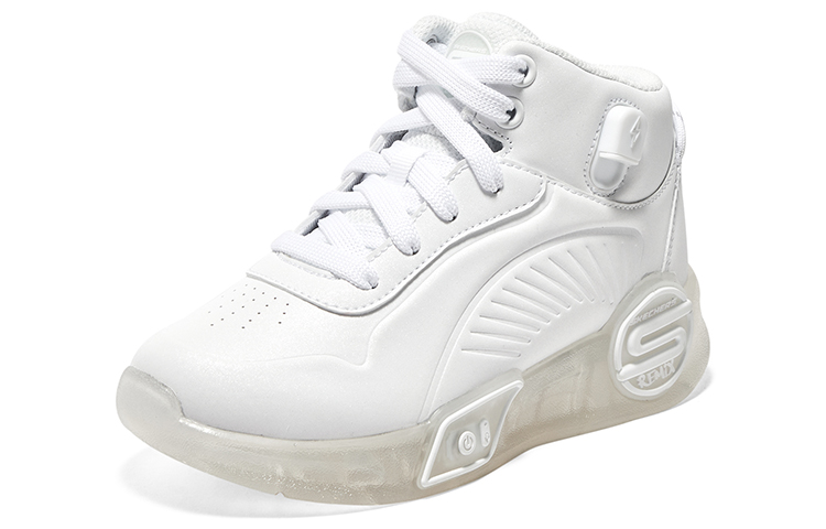 Lookbook (PS) Skechers Velcro 'Putih Berkedip Voice Control' 310100L-WHT