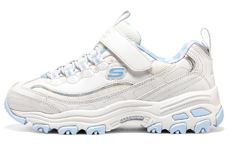 (Preschool) Skechers Velcro 'White/Blue' 319019L-WLBL