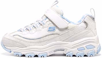 (Preschool) Skechers Velcro 'White/Blue' 319019L-WLBL (Preschool) Skechers Velcro 'White/Blue' 319019L-WLBL