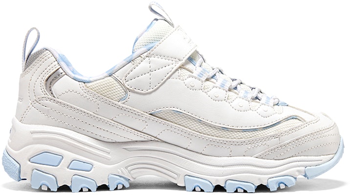 (Preschool) Skechers Velcro 'White/Blue' 319019L-WLBL Order (Preschool) Skechers Velcro 'White/Blue' 319019L-WLBL
