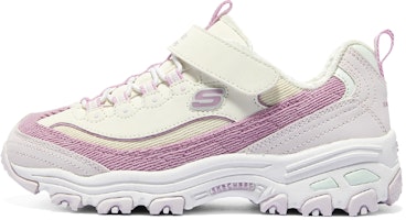 (Preschool) Skechers Velcro 'White Lavender' 302524L-WLV (Preschool) Skechers Velcro 'White Lavender' 302524L-WLV