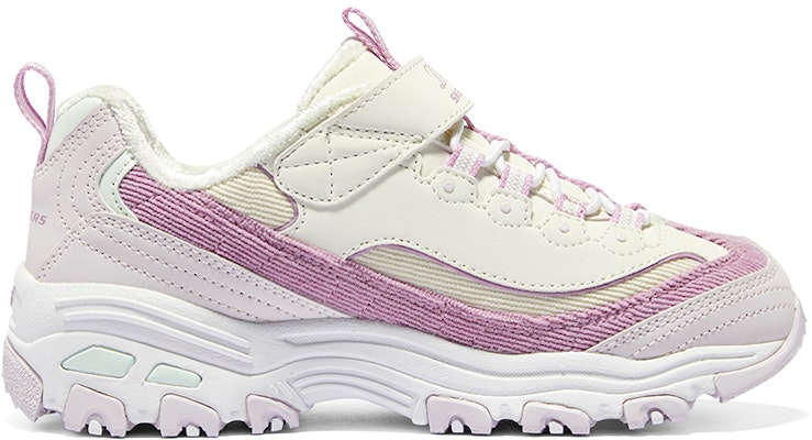 (PS) Skechers 魔术贴 白色薰衣草 302524L-WLV Order (PS) Skechers 魔术贴 白色薰衣草 302524L-WLV