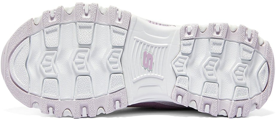 (PS) Skechers 魔术贴 白色薰衣草 302524L-WLV Details for (PS) Skechers 魔术贴 白色薰衣草 302524L-WLV