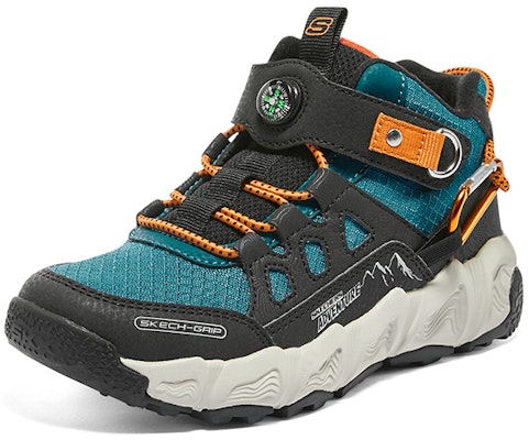 (JR) Skechers Pengembaraan Track 'Hitam Hijau Oren' 405279L-BKMT Lookbook (JR) Skechers Pengembaraan Track 'Hitam Hijau Oren' 405279L-BKMT