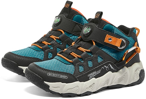 (JR) Skechers Pengembaraan Track 'Hitam Hijau Oren' 405279L-BKMT Shop (JR) Skechers Pengembaraan Track 'Hitam Hijau Oren' 405279L-BKMT