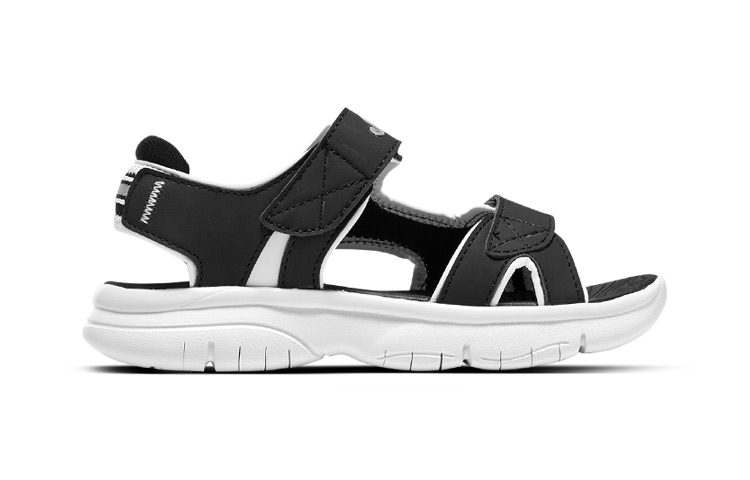 Order (PS) Sandales Skechers Velcro Décontractées ''Noir Blanc''. 302984L-BKW