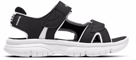 Order (Preschool) Skechers Velcro Casual ' Sandal 'Black White' 302984L-BKW
