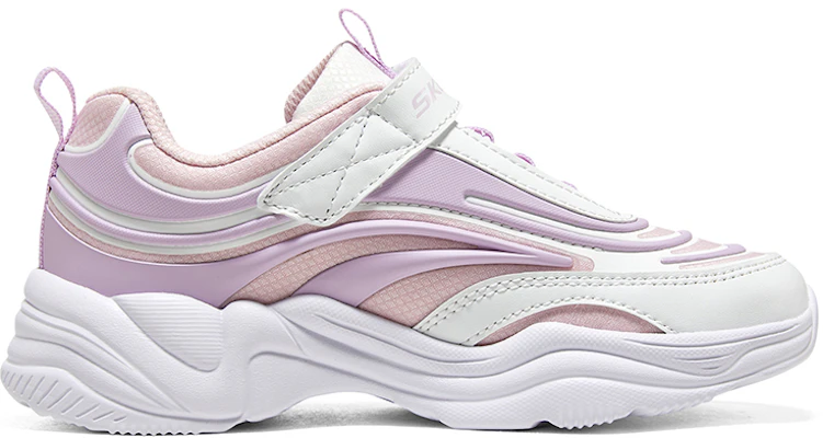 (PS) Skechers Velcro Casual ''Absorption Chocs Résistant Violet Rose''. 319031L-WLVP Order (PS) Skechers Velcro Casual ''Absorption Chocs Résistant Violet Rose''. 319031L-WLVP