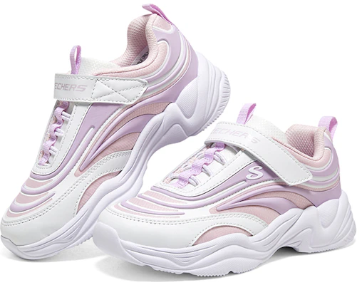 (PS) Skechers Velcro Casual ''Absorption Chocs Résistant Violet Rose''. 319031L-WLVP Shop (PS) Skechers Velcro Casual ''Absorption Chocs Résistant Violet Rose''. 319031L-WLVP